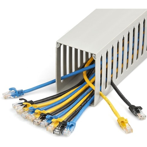 StarTech.com Cable Management Raceway with Cover 3"(75mm)W x 4"(100mm)H, 6.5ft(2