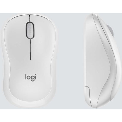 Ensemble clavier et souris sans fil silencieux Logitech MK295, blanc cassé