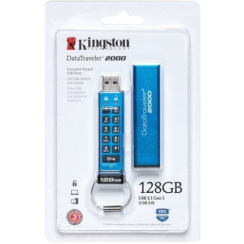 128GB DT2000 KEYPAD USB W/ LI-POLYBATTERY PI967SEC2