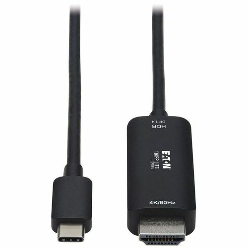 Cable adaptador USB-C a HDMI U444-003-HDR4BE de Tripp Lite by Eaton, macho a macho, negro, 91 cm - 91 cm