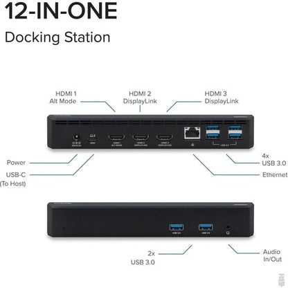 Station d'accueil triple écran USB C Plugable avec