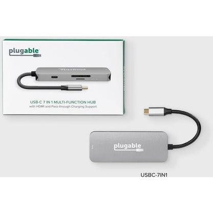 HUB USB C ENCHUFABLE ADAPTADOR MULTIPUERTO HUB 7 EN 1