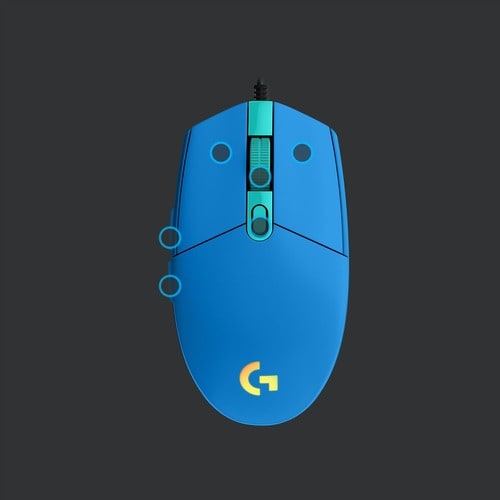 LOGITECH G203 LIGHTSYNC GAMING MOUSE BLUE MULTI 4