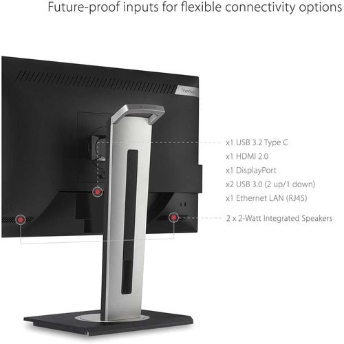 Moniteur LED UHD 4K ViewSonic Graphic VG2756-4K 27 pouces - 16:9
