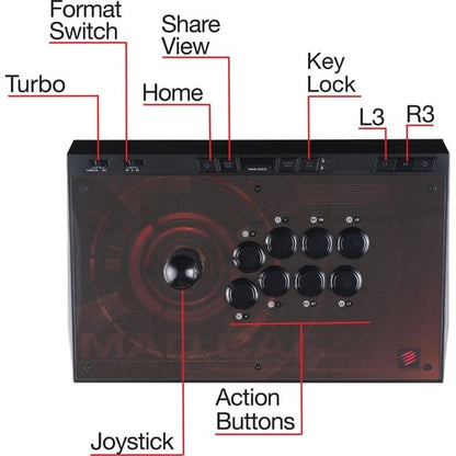 Mad Catz The Authentic EGO Arcade Stick - Cable - USB - PlayStation 4