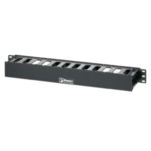 Gestionnaire de câbles horizontal Panduit PatchLink - Noir - Hauteur de rack 1U x 19"