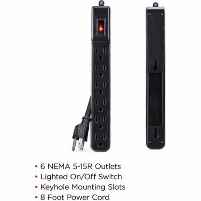 Cyber Power CyberPower GS608B Power Strips 6 Outlet Power Strip - 8 ft