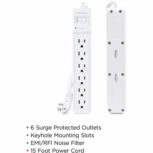 Supresor de sobretensiones CyberPower Essential Surge B615 de 6 tomas