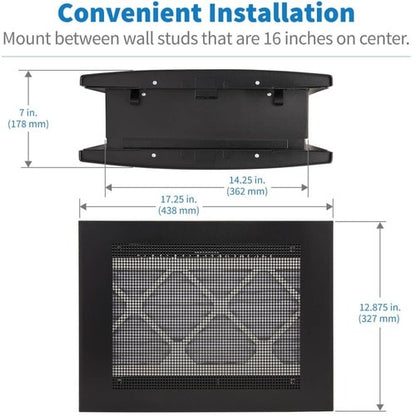 Tripp Lite by Eaton SmartRack SRCLOSETINTAKE Cooling Duct - Black - Server