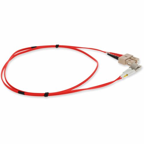 Câble duplex OM3 rouge AddOn 6 m LC (mâle) vers SC (mâle)
