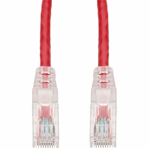 Câble Ethernet Cat. 6 en PVC rouge AddOn de 6 m, anti-accroc, gaine transparente facile, TAA RJ