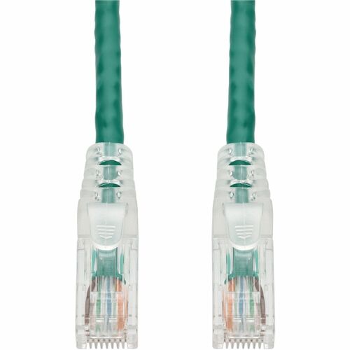 Câble Ethernet Cat. 6 en PVC vert AddOn de 12,2 m, anti-accroc, gaine transparente facile, TAA RJ
