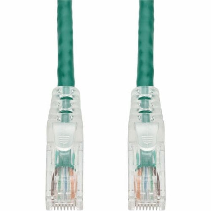 Câble Ethernet Cat. 6 en PVC vert AddOn de 7,6 m, anti-accroc, gaine transparente facile, TAA RJ