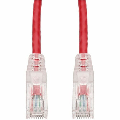 Câble Ethernet Cat. 6 en PVC rouge AddOn de 9,1 m, anti-accroc, gaine transparente facile, TAA RJ