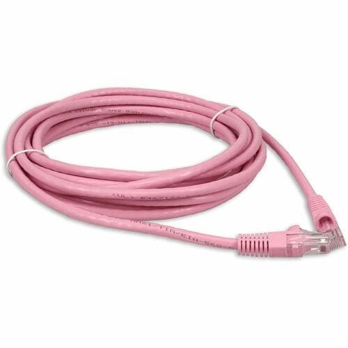 Câble de raccordement RJ-45 (mâle) vers RJ-45 (mâle) Cat6 UTP PVC rose AddOn 34 pieds - 3