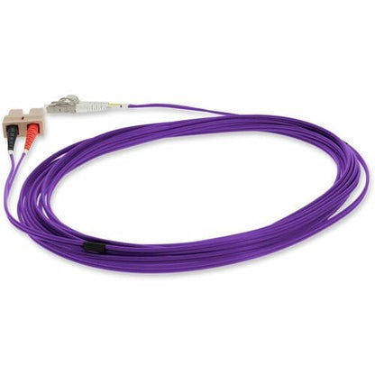 Câble de raccordement fibre optique PVC duplex OM1 violet AddOn 10 m SC (mâle) vers LC (mâle)