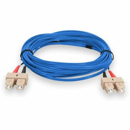 Câble de raccordement fibre optique PVC duplex OM1 bleu AddOn 5 m SC (mâle) vers SC (mâle)