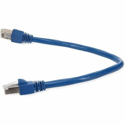 Câble de raccordement en cuivre PVC Cat6A STP bleu anti-accrocs RJ-45 (mâle) vers RJ-45 (mâle) AddOn 10 pieds
