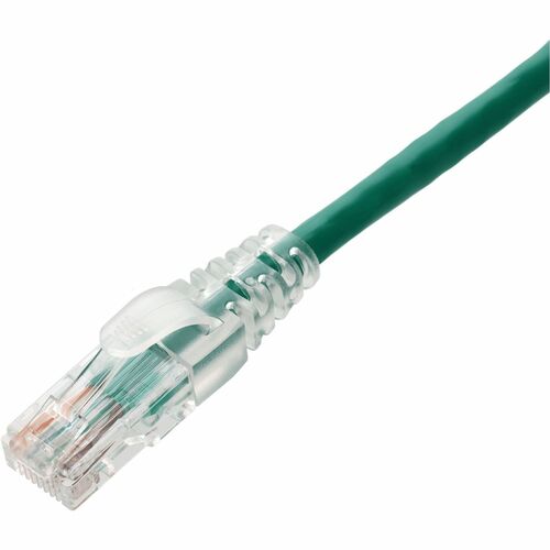 Câble Ethernet Cat. 6 en PVC vert AddOn de 1,2 m, anti-accroc, gaine transparente facile, TAA RJ