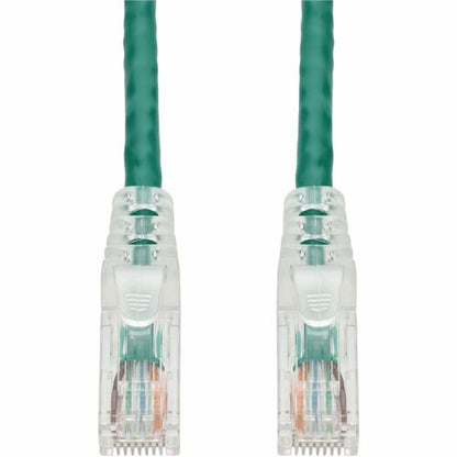 Câble Ethernet Cat. 6 en PVC vert AddOn de 1,2 m, anti-accroc, gaine transparente facile, TAA RJ