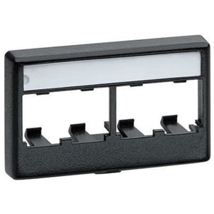 Placa frontal modular para muebles Panduit Mini-Com de 4 conectores a presión (4 x número total de conectores)