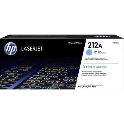 Cartucho de tóner láser HP 212A original de rendimiento estándar - Cian
