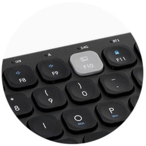 TECLADO COMPACTO MULTIDISPOSITIVO DUAL WRLS NEGRO