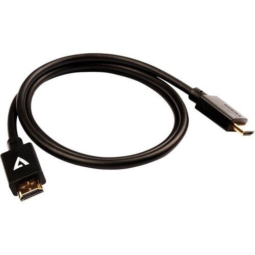 Câble vidéo noir V7 Pro HDMI mâle vers HDMI mâle 1 m