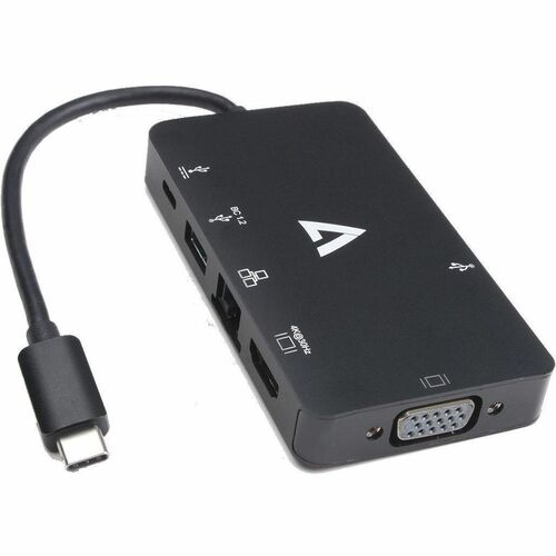 Station d'accueil V7 V7UC-U3CRJ45HDVG-BLK