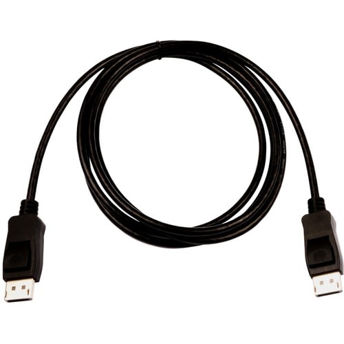 Câble V7 DisplayPort 1.4 32,4 Gbit/s 8K UHD 2 m/6,6 pi Noir