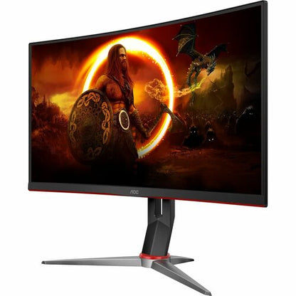 AOC CQ32G2S 32\" Class QHD Curved Screen Gaming LED Monitor - 16:9 - 31.5\" Viewable