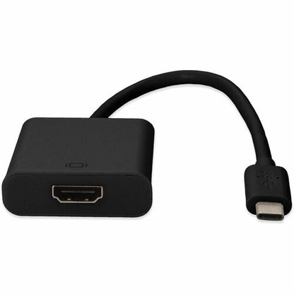 AddOn 20cm (8in) USB 3.1 Type (C) Male to HDMI Female Black Adapter Cable - 1 x USB 3.1 Ty