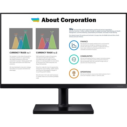Samsung F27T450FQN 27\" Class Full HD LCD Monitor - 16:9 - Black