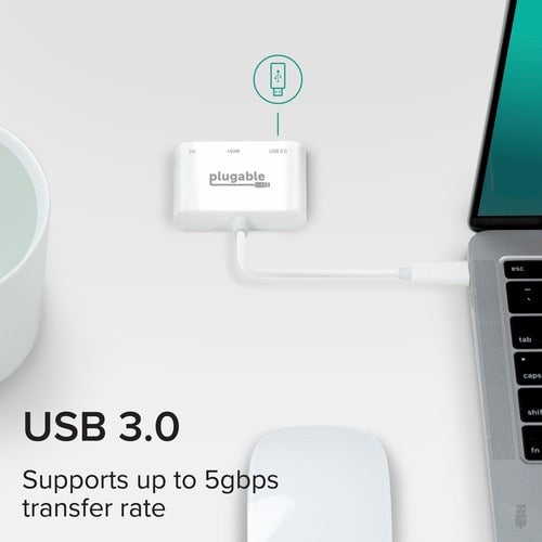 Adaptateur multiport USB C vers HDMI enfichable