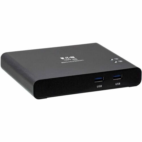 Tripp Lite by Eaton B003-HC2-DOCK1 2-Port USB-C KVM Dock, Black - 2 Computer(s) - 1 Local