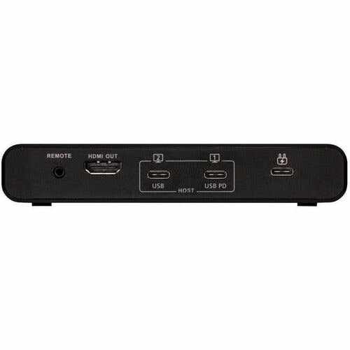 Tripp Lite by Eaton B003-HC2-DOCK1 2-Port USB-C KVM Dock, Black - 2 Computer(s) - 1 Local