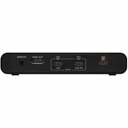 Tripp Lite by Eaton B003-HC2-DOCK1 2-Port USB-C KVM Dock, Black - 2 Computer(s) - 1 Local