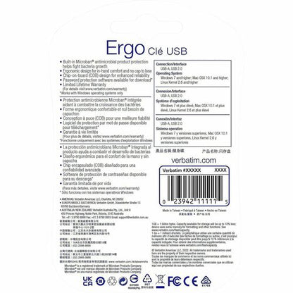 16GB ERGO USB FLASH DRIVE BLACK MULTI 4