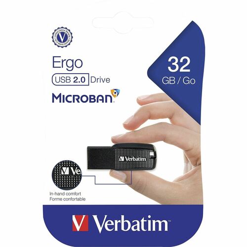 32GB ERGO USB FLASH DRIVE BLACK MULTI 4