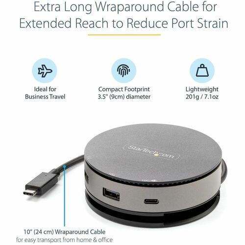 Adaptateur multiport USB-C StarTech.com - Type USB