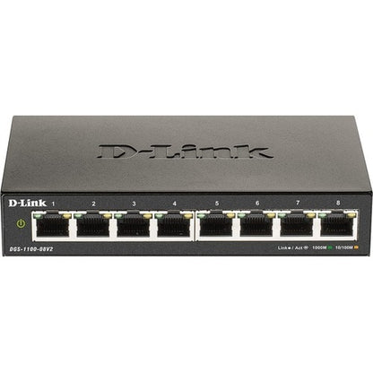COMMUTATEUR DE BUREAU GIGABIT 8 PORTS INTELLIGENT GÉRÉ SÉRIE 1100 V2