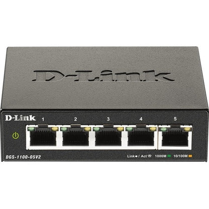Switch de escritorio Gigabit de 5 puertos gestionado inteligentemente serie 1100 V2