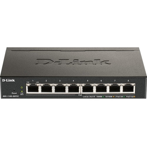 8 ports 1G POE SMART MNGD L2 8 ports 1GIG SW 8 ports POE 64W