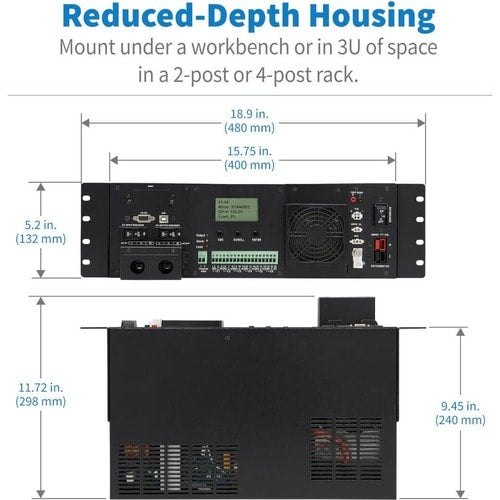 UPS SmartPro SMART1548ET de 1500 VA para montaje en rack de Tripp Lite by Eaton - 3