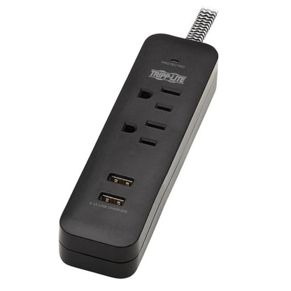 Tripp Lite by Eaton Protect It! TLP206USB 2-Outlet Surge Suppressor/Pr