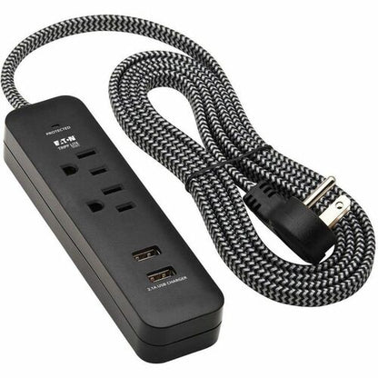 Tripp Lite by Eaton Protect It! TLP206USB 2-Outlet Surge Suppressor/Pr