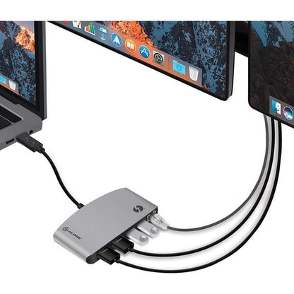 Estación de acoplamiento portátil ALOGIC ThunderBolt 3 Dual HDMI con 4K - Gris espacial - 2
