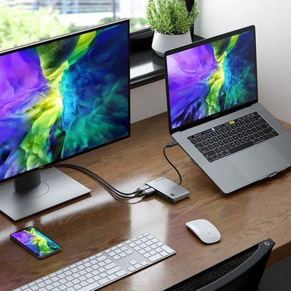 Estación de acoplamiento portátil ALOGIC ThunderBolt 3 Dual HDMI con 4K - Gris espacial - 2