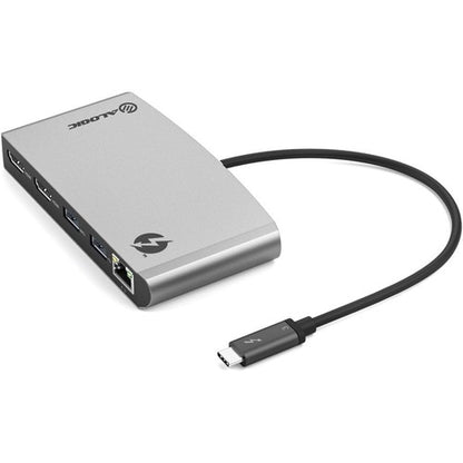 Estación de acoplamiento portátil ALOGIC ThunderBolt 3 Dual HDMI con 4K - Gris espacial - 2