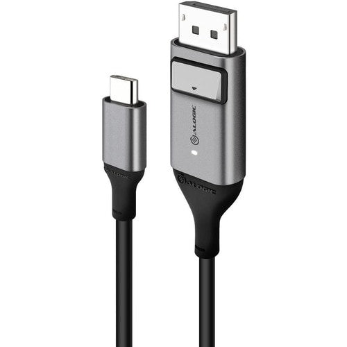 Cable USB-C (macho) a DisplayPort (macho) de Alogic - Serie Ultra - 4K 60 Hz - Gris espacial - 2 m